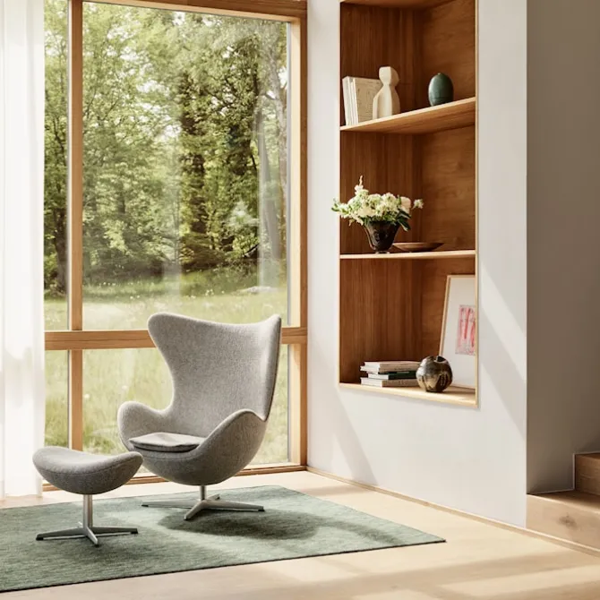 3127 Ägget fotpall Warm Graphite