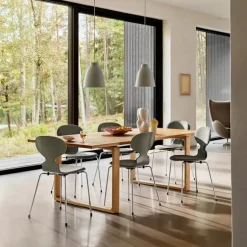 3101 Myran stol Coloured Ash Veneer Chrome