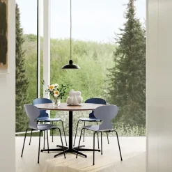 3101 Myran stol Coloured Ash Veneer Chrome