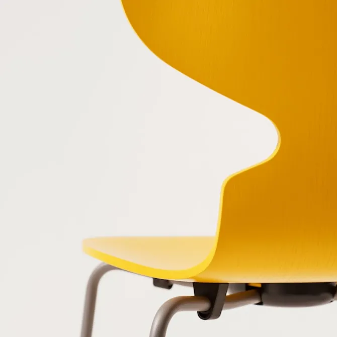 3101 Myran stol Lacquered Beech Veneer Brown Bronze