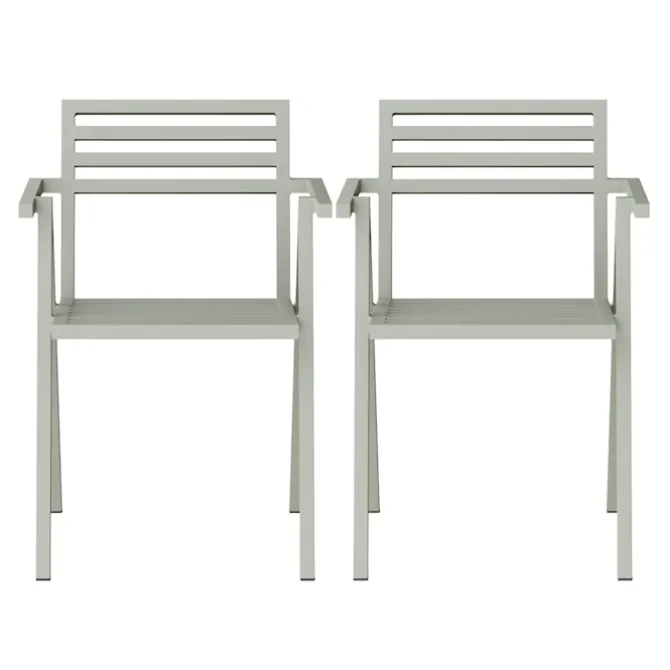 19 Outdoors Stacking Arm Chair Set of 2