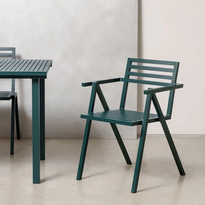 19 Outdoors Stacking Arm Chair Set of 2