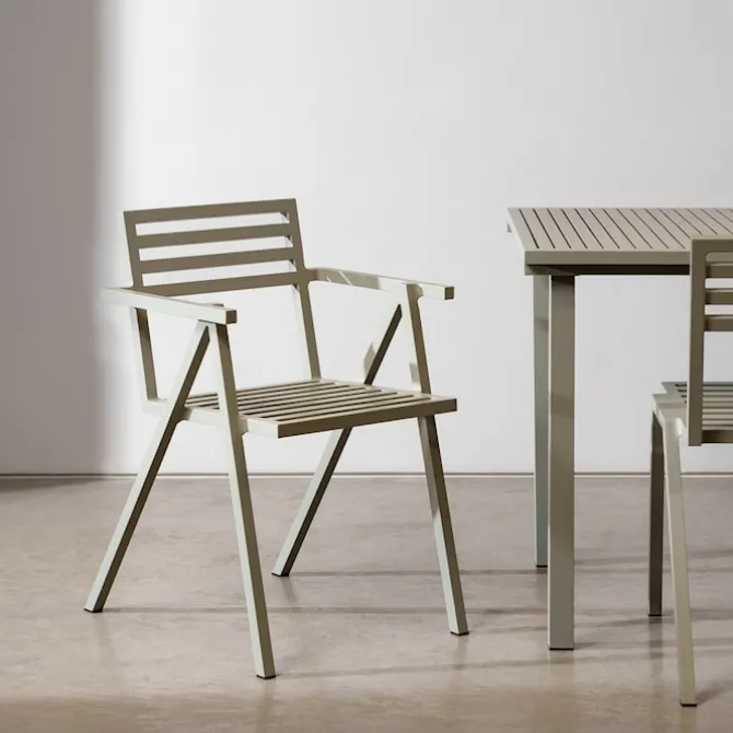 19 Outdoors Stacking Arm Chair Set of 2