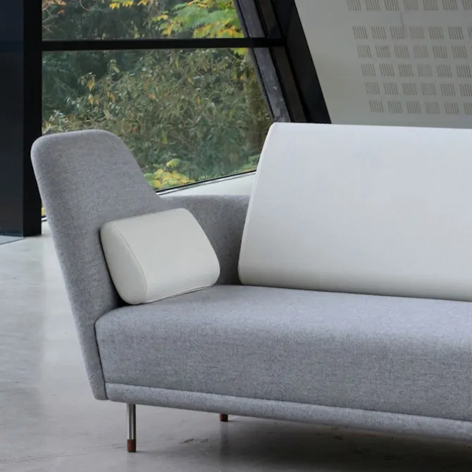 57 sofa Brownished Steel/Dark oiled oak