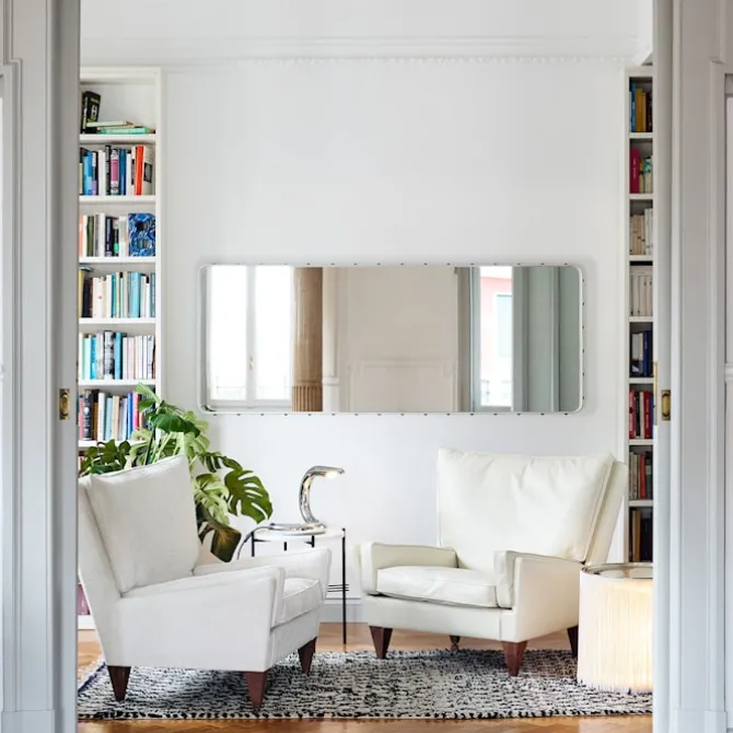 Adnet Rectangulaire spegel 180 cm