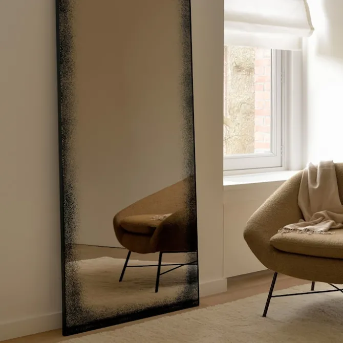 Aged Floor Mirror - Medium Aged