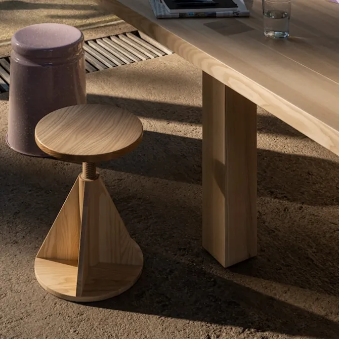 All Wood Stool Rocket