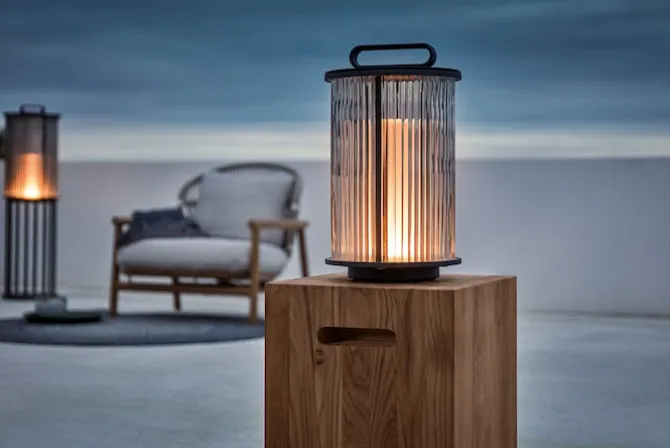 Ambient Line Small Glass Lantern