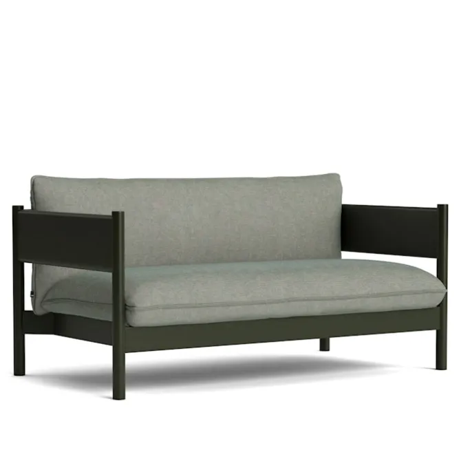 Arbour Club sofa Bottle Green Lacquer Beech