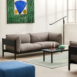 Arbour Eco 3-seters sofa Black Stained Beech
