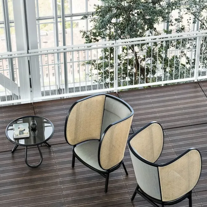 Arch Coffee Table - Glass Top