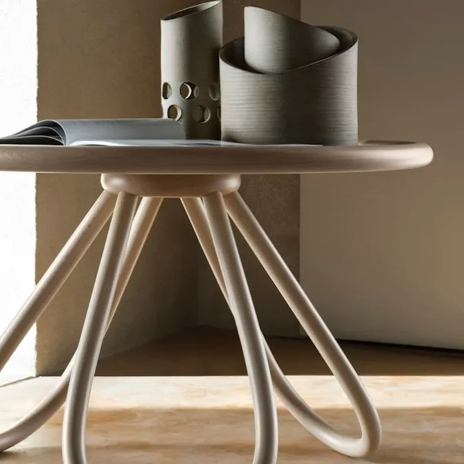 Arch Coffee Table - Lacquered Beech Top