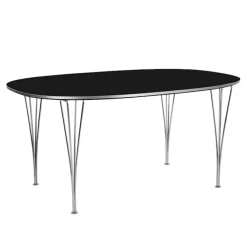 B616 Superellipse spisebord 100 x 170 cm Chrome