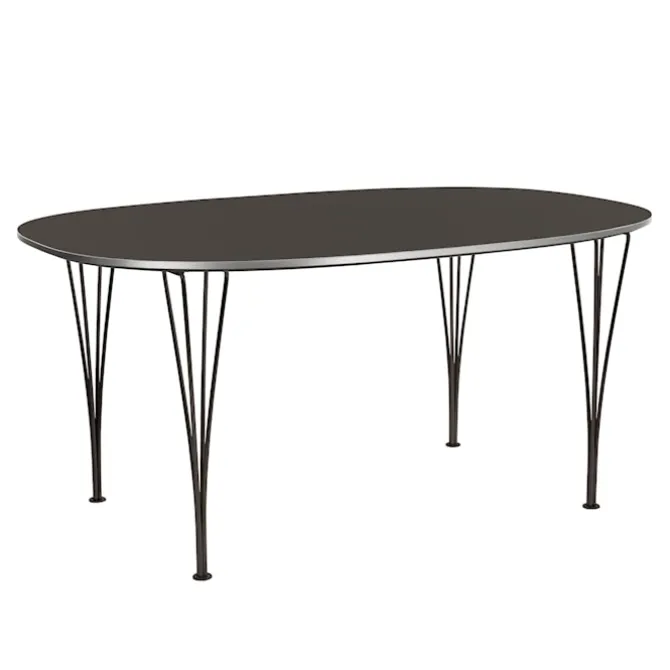 B616 Superellipse spisebord 100 x 170 cm Grey