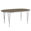 B612 Superellipse spisebord 100 x 150 cm Chrome
