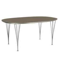 B612 Superellipse spisebord 100 x 150 cm Chrome