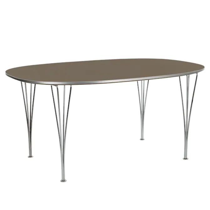 B612 Superellipse spisebord 100 x 150 cm Chrome