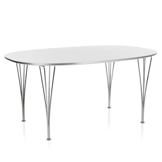 B617 Superellipse spisebord 130 x 300 cm Chrome