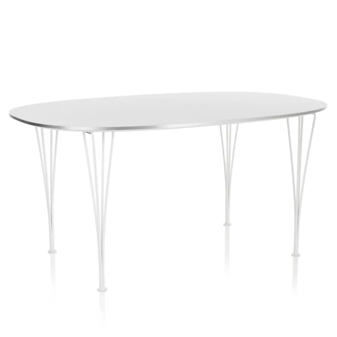 B611 Superellipse spisebord 90 x 135 cm White