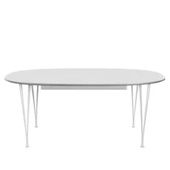 B620 Superellipse uttrekkbart spisebord 170–270 x 100 cm White