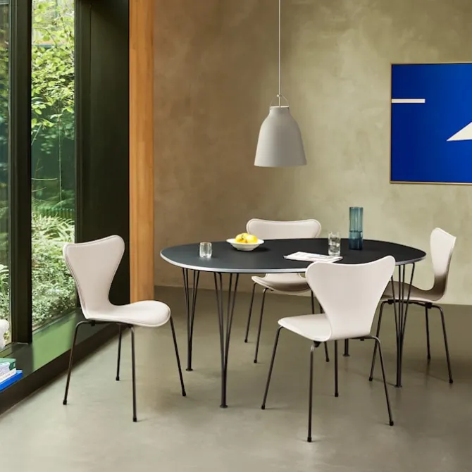 B620 Superellipse uttrekkbart spisebord 170–270 x 100 cm White