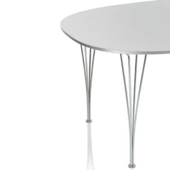 B620 Superellipse uttrekkbart spisebord 170–270 x 100 cm Chrome