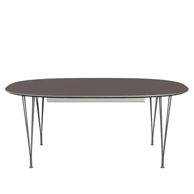 B620 Superellipse uttrekkbart spisebord 170–270 x 100 cm Grey