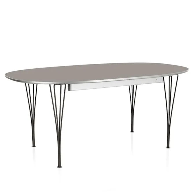 B620 Superellipse uttrekkbart spisebord 170–270 x 100 cm Black