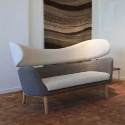 Baker sofa Clear oiled oak