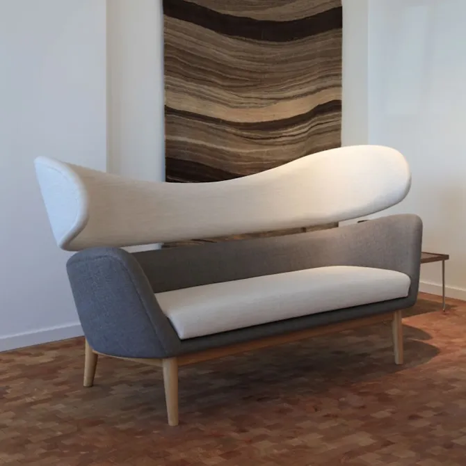 Baker sofa Clear oiled oak