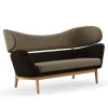 Baker sofa Dark oiled oak
