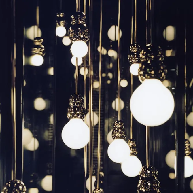 Ball Light Pendant Large Polished Brass