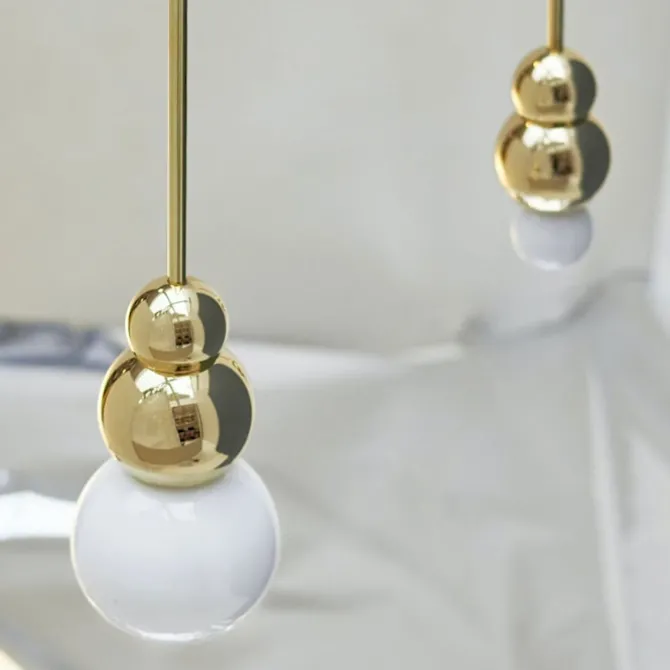 Ball Light Pendant Large Polished Brass