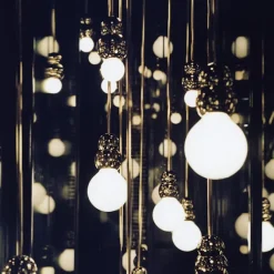 Ball Light Pendant Small Polished Brass