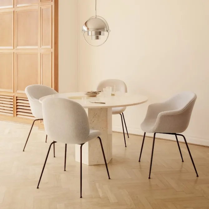 Bat spisestol Alabaster White