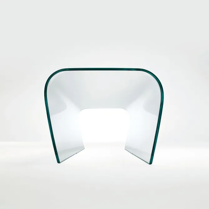 Bent Glass Bench