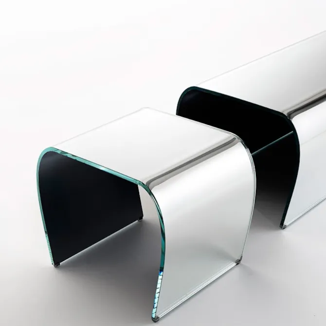 Bent Glass Bench