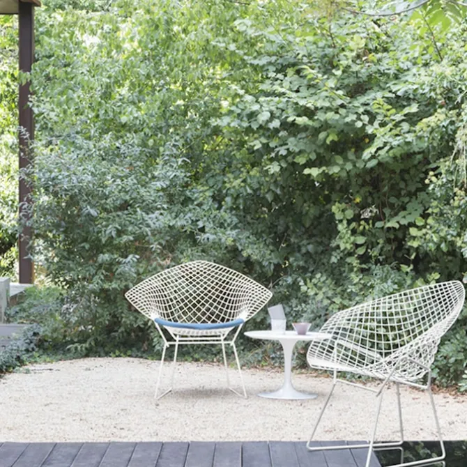 Bertoia Diamond utendørs lenestolpute