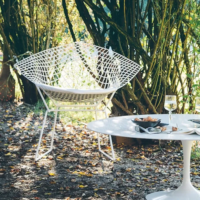 Bertoia Diamond utendørs lenestolpute
