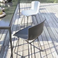 Bertoia Plastic utendørs stol hvit