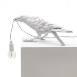 Bird Lamp Playing - Hvit