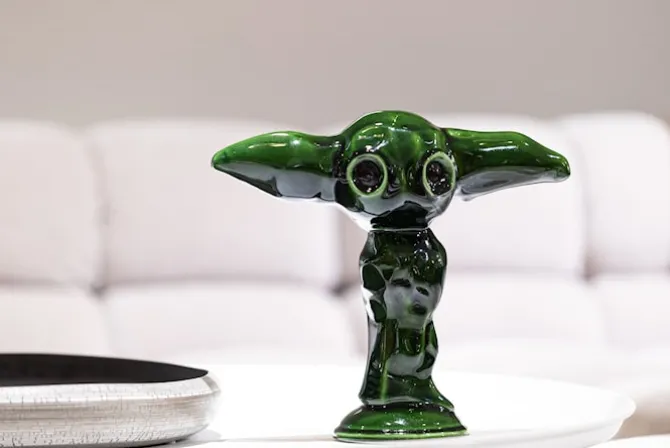 Blue Julian Sculpture - Glossy Forest Green