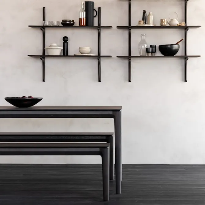 Bok Bench Brown Oak