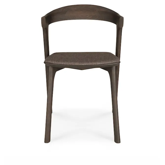 Bok Dining Chair Oak Brown Upholstered