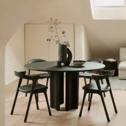 Bok Dining Chair Oak Brown Upholstered