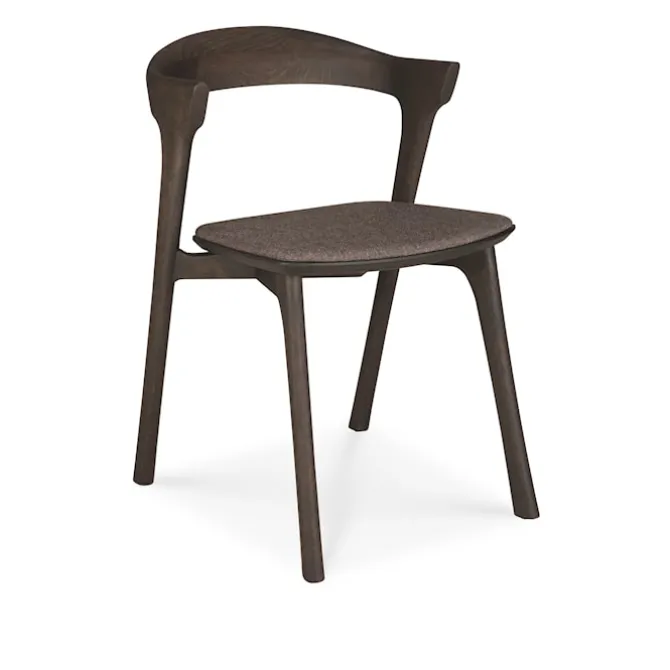Bok Dining Chair Oak Brown Upholstered