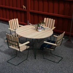 Bord 9A Ø120cm grønn stativ
