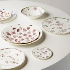 Bread Plate Fiore Rosa - Set of 2