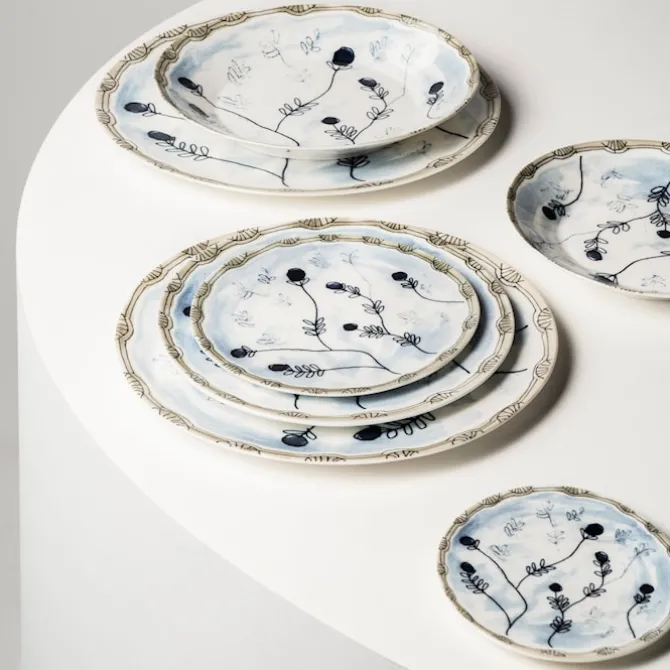Bread Plate Mirtillo Tea - Set of 2