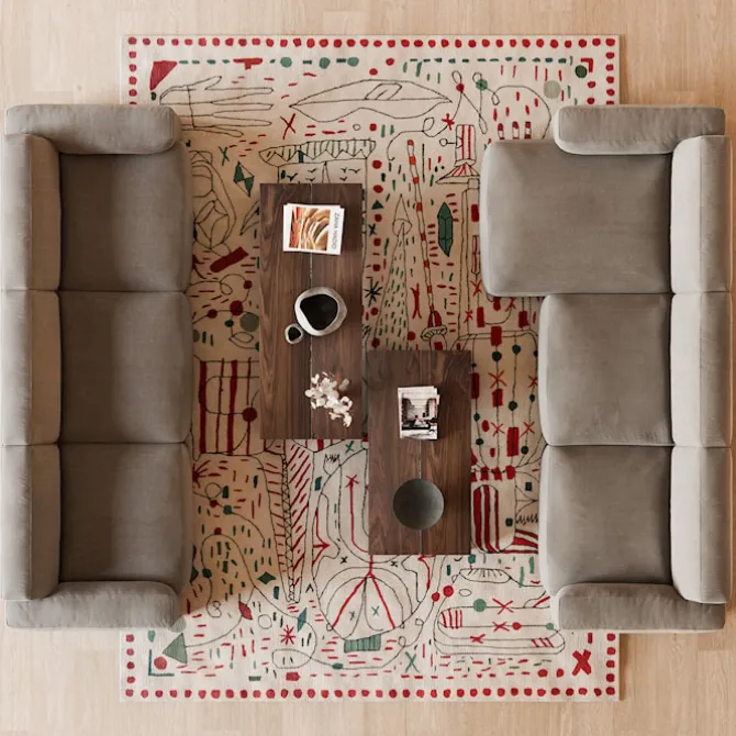 Brick 3-Seater